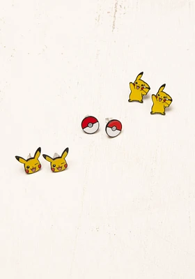 Pokemon Earring 3pk