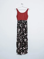 Women's Colour Block Maxi Dress