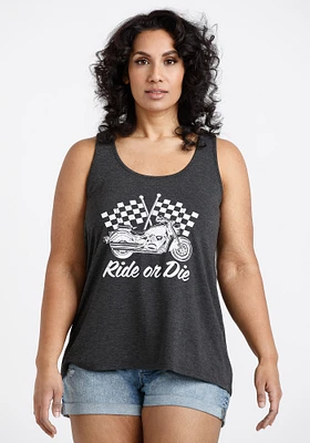 Women's Motorcycle Racerback Tank