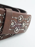 Women's Studded PU Belt