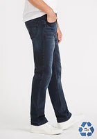 Men's Black Blue Relaxed Slim Jeans