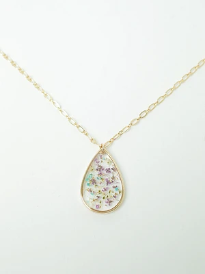 Women's Pressed Flower Necklace