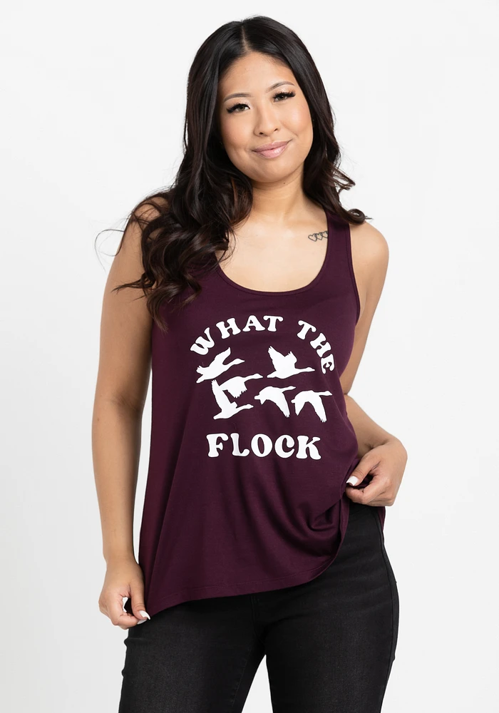 Women's What The Flock Racerback Tank