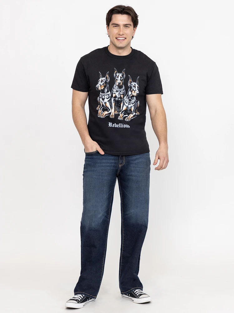 Men's 3 Chained Dobermans Tee