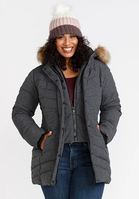 Women's Quilted Parka with Fooler