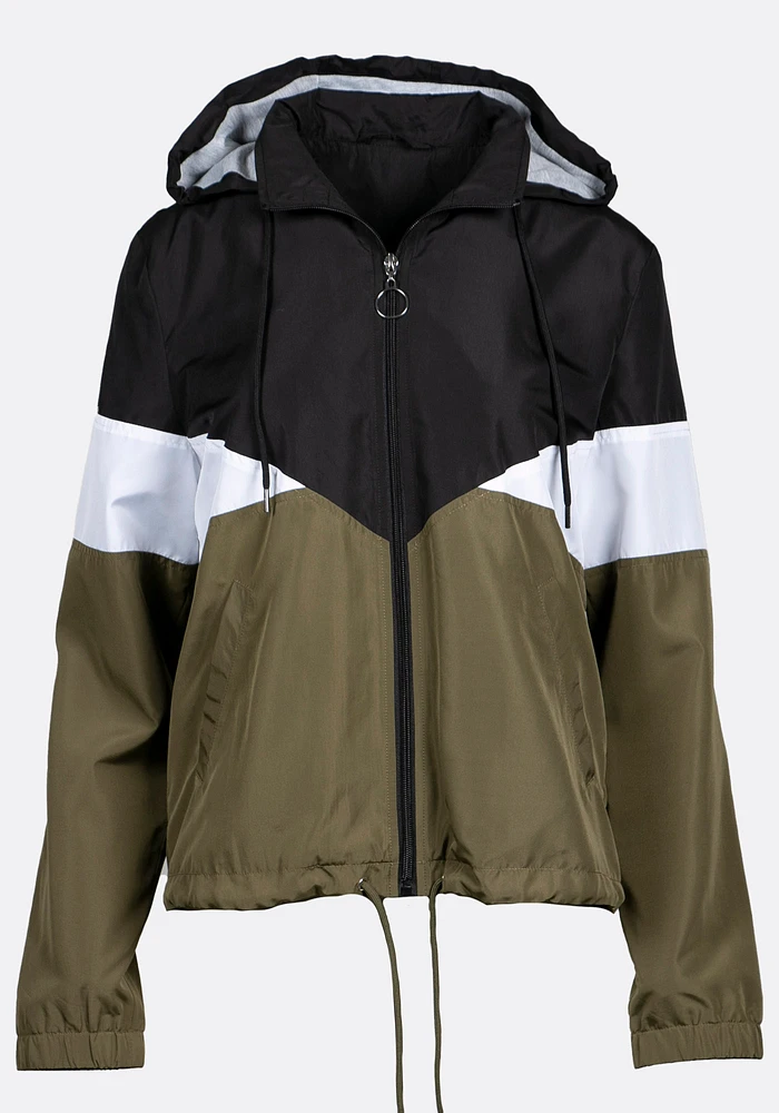 Women's Colour Block Windbreaker