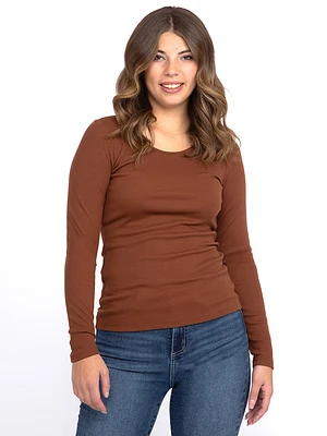 Women's Ribbed Long Sleeve Tee