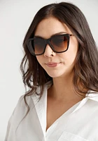 Women's Matte Tort Wayfarer Sunglasses