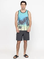 Men's Palm Tree Sublimation Tank