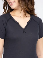 Women's Rib Split Crewneck Tee