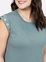 Women's Grommet Muscle Tee