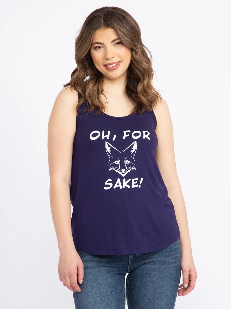 Women's Fox Scoop Neck Tank