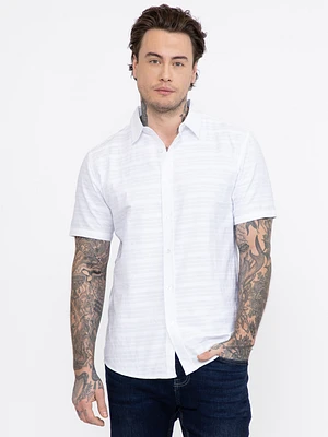 Men's Textured Stripe Shirt