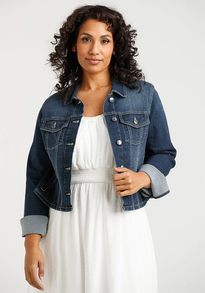 Women's Cropped Denim Jacket