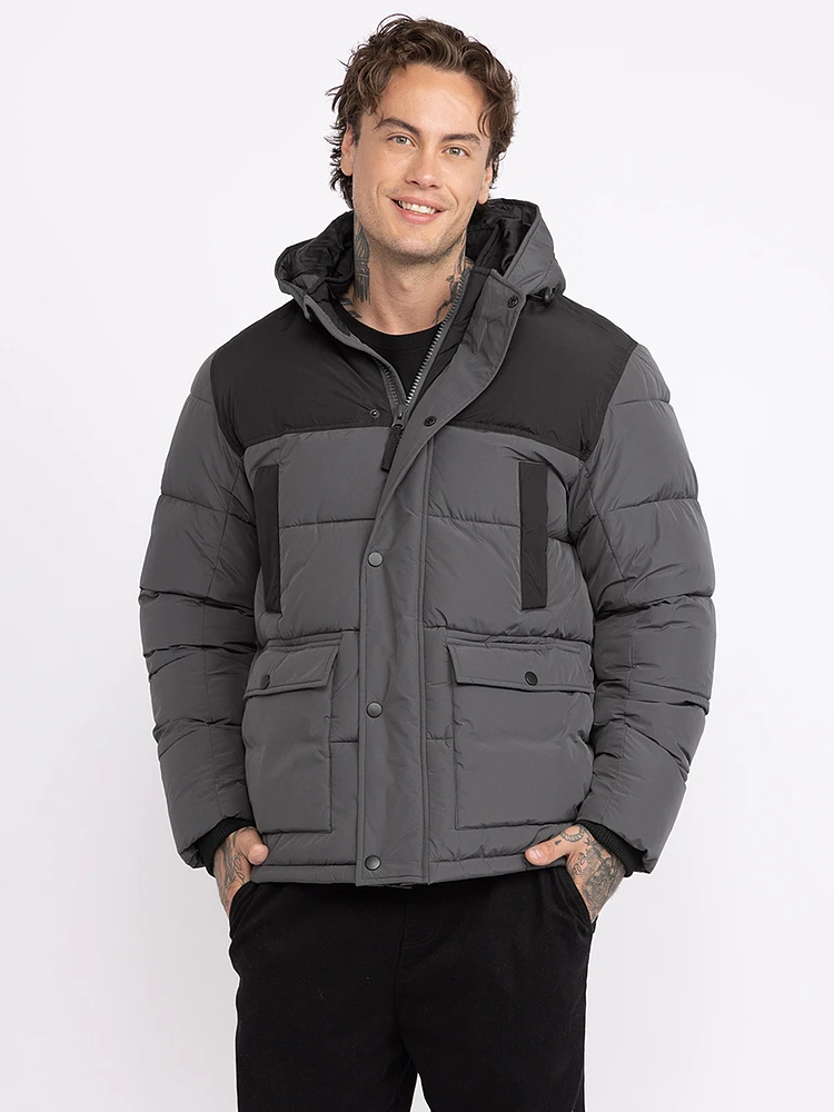 Men's Two Tone Puffer Jacket