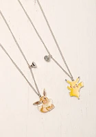 Pikachu & Eevee BFF Necklace Set