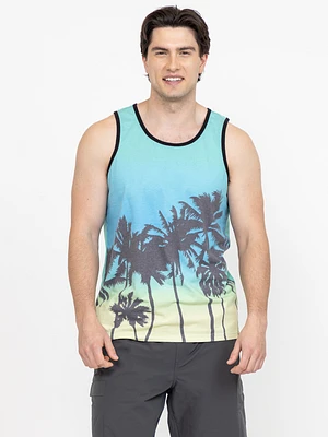 Men's Palm Tree Sublimation Tank