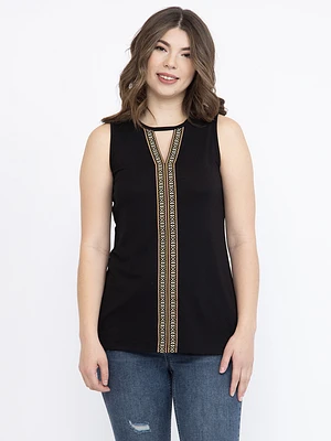 Women's Geo Keyhole Tank