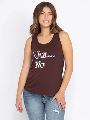 Women's Um No Scoop Neck Tank