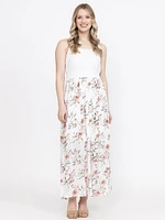 Women's Lace Top Maxi Dress