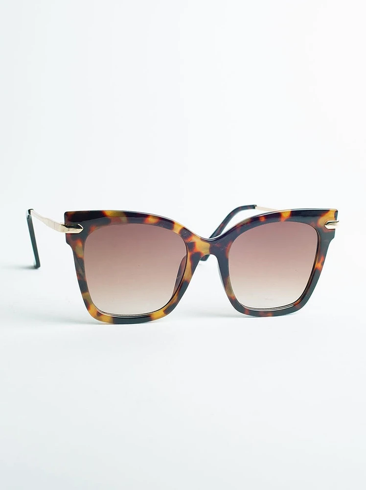 Women's Tortoise Brown Sunglasses