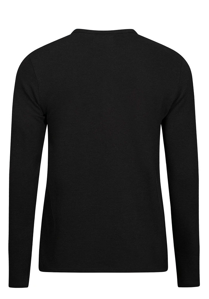 Men's Henley Rib Knit Tee