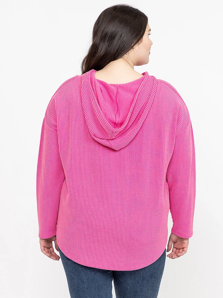 Women's Wavy Rib Hoodie