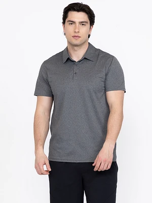 Men's Active Textured Polo Shirt