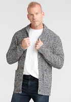 Men's Marled Cardigan Sweater