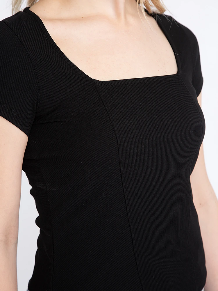 Women's Rib Corset Tee