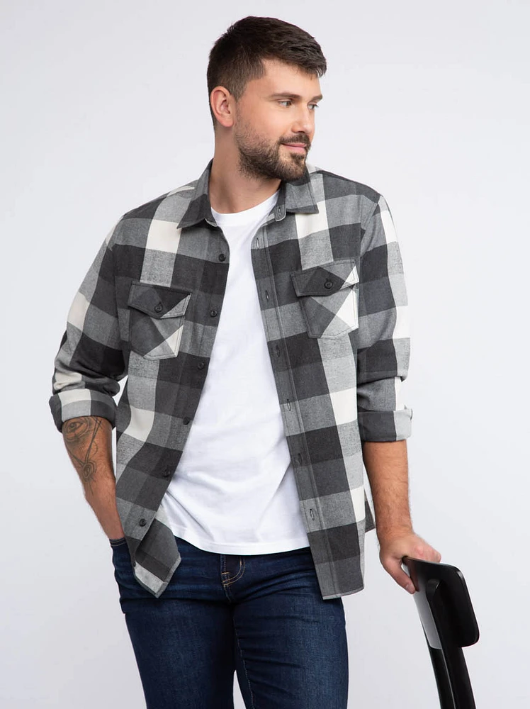 Men's Plaid Flannel Shirt