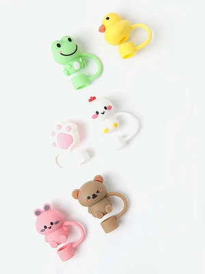 Animals Straw Toppers