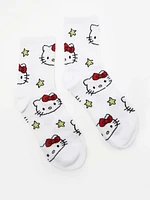 Women's Hello Kitty Christmas Socks