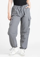 Women's Nylon Parachute Cargo Pant