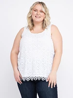 Women's Crochet Overlay Tank