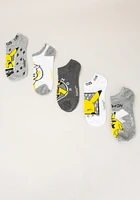 Women's 6 Pack Pokemon No Show Sock