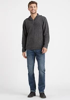 Men's Hooded Waffle Henley