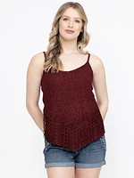 Women's Fringe Strappy Tank