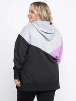 Women's Colour Block Hoddie