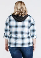 Women's Plaid Popover Hoodie