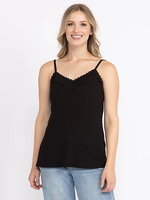 Women's Lace Trim Tank