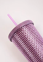 24 oz Honeycomb Purple Tumbler