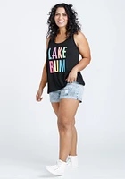 Women's Lake Bum Keyhole Tank