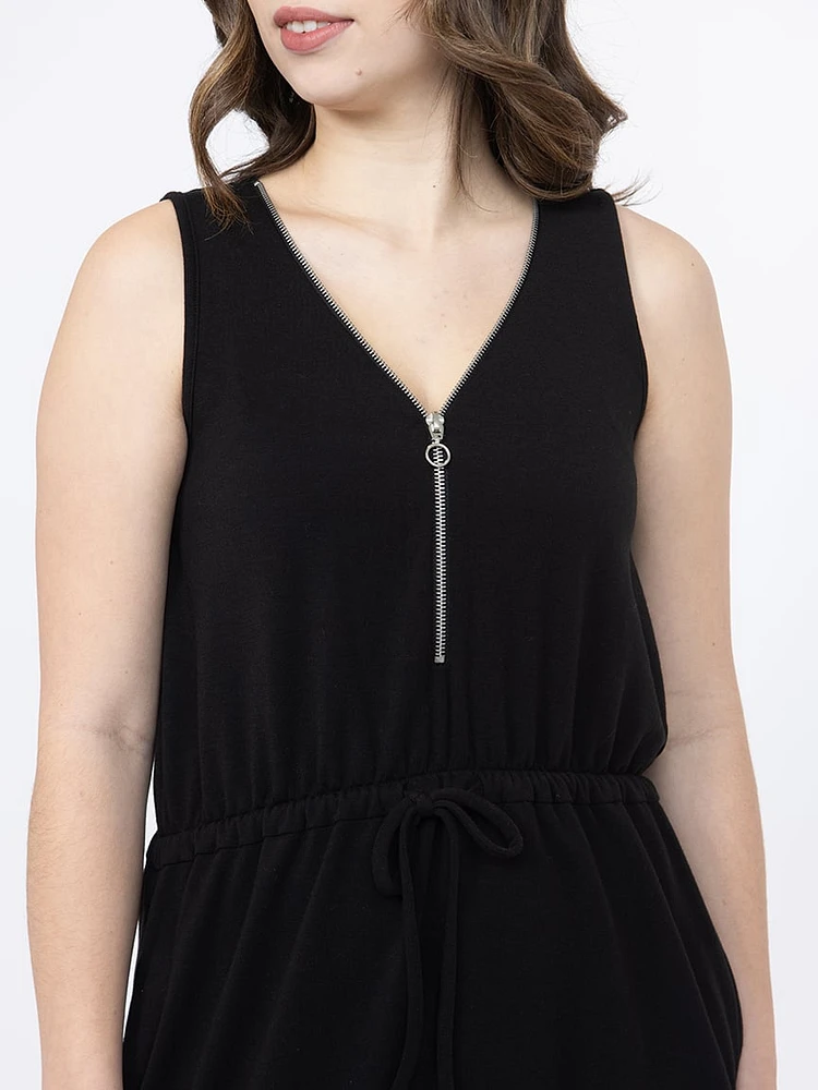 Women's Half Zip Tank Dress