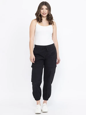 Women's Convertible Zipped Off Cargo Jogger Pant