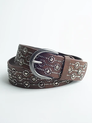 Women's Studded PU Belt