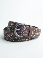 Women's Studded PU Belt