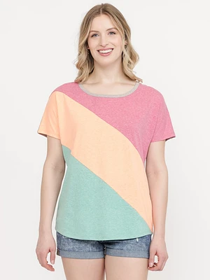 Women's Multi Colour Block Top