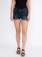 Women's 2 Button Cuffed Midi Short