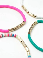 Women's Bright Mini Stretch Bracelets